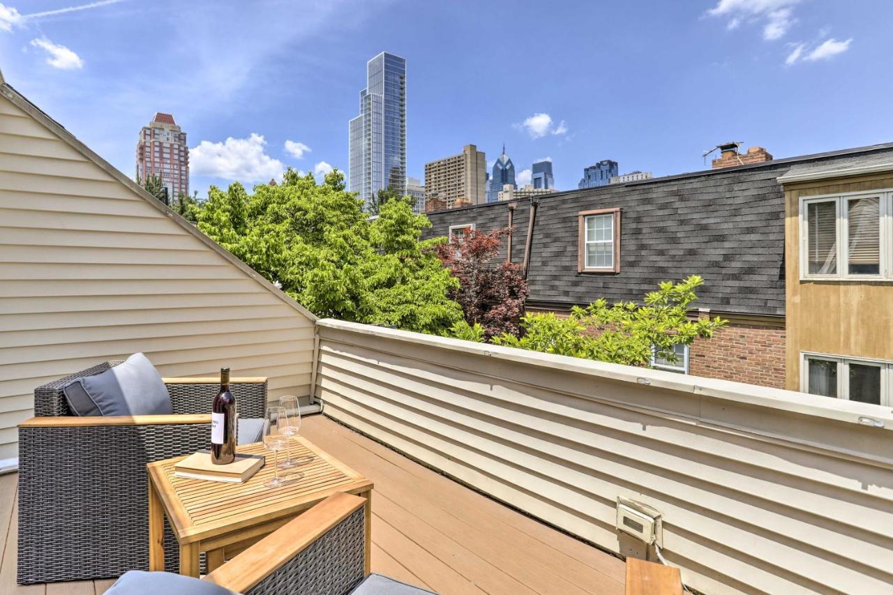 Philly Townhome With Private Patio And City Views فيلادلفيا المظهر الخارجي الصورة